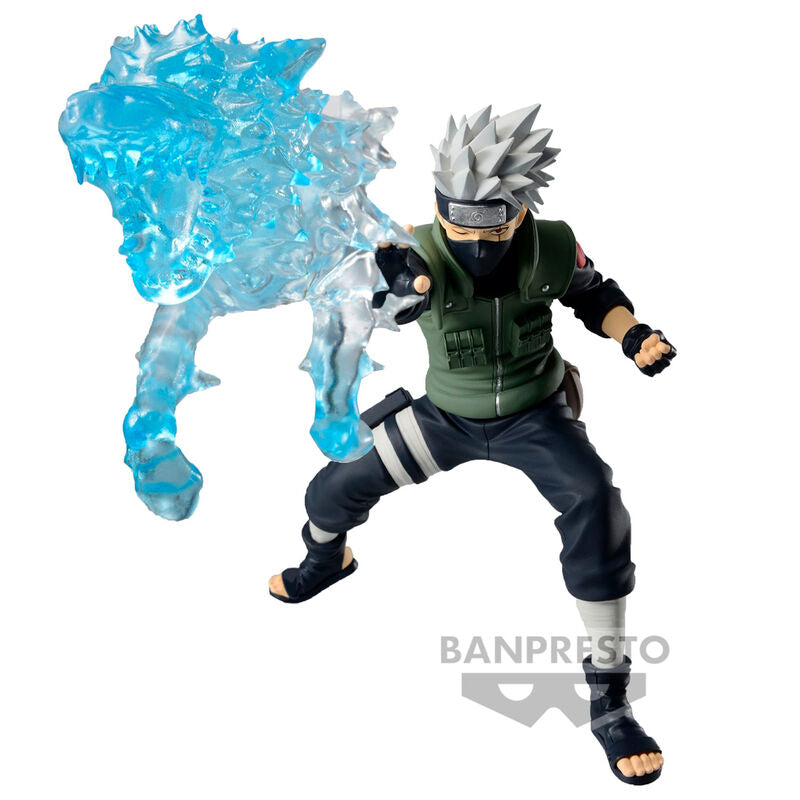 Figura Banpresto de Kakashi Hatake con efecto azul translúcido
