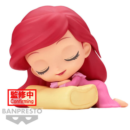 Figura Q Posket de Ariel de La Sirenita con cabello rojo y ojos cerrados