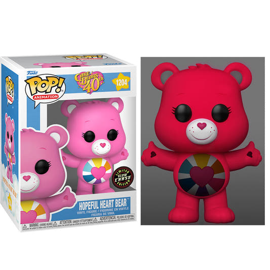 Figura Funko POP Hopeful Heart Bear Chase rosa en caja - 3