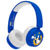 Auriculares infantiles inalámbricos azules y blancos de Sonic the Hedgehog