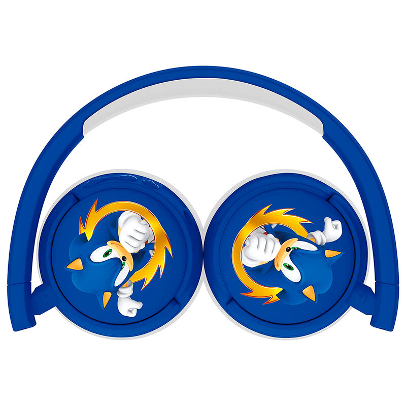Auriculares infantiles inalámbricos azules y blancos de Sonic the Hedgehog - 2