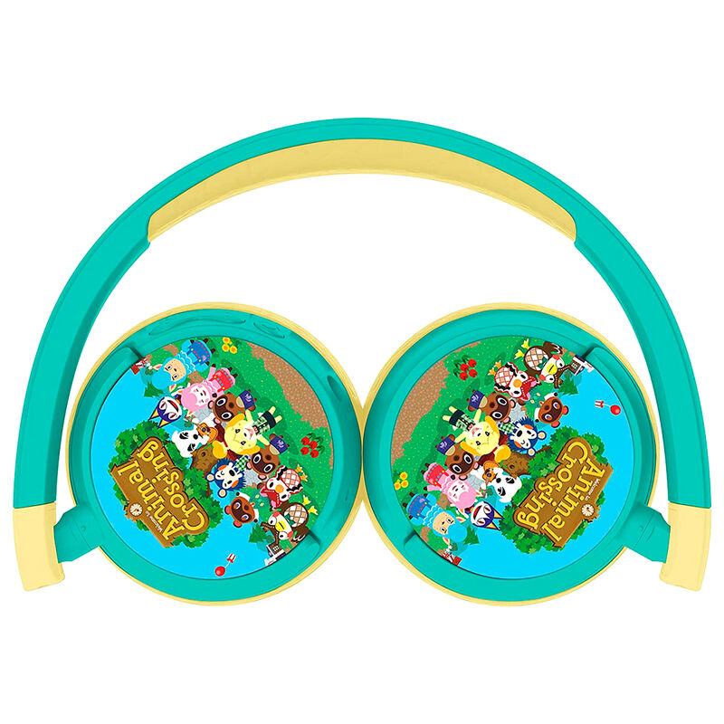 Auriculares infantiles turquesa y beige de Animal Crossing - 2