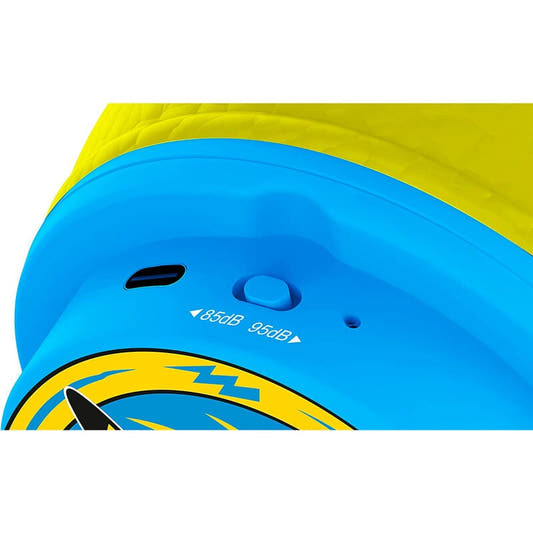 Auriculares infantiles inalámbricos azules y amarillos con Pikachu - 3
