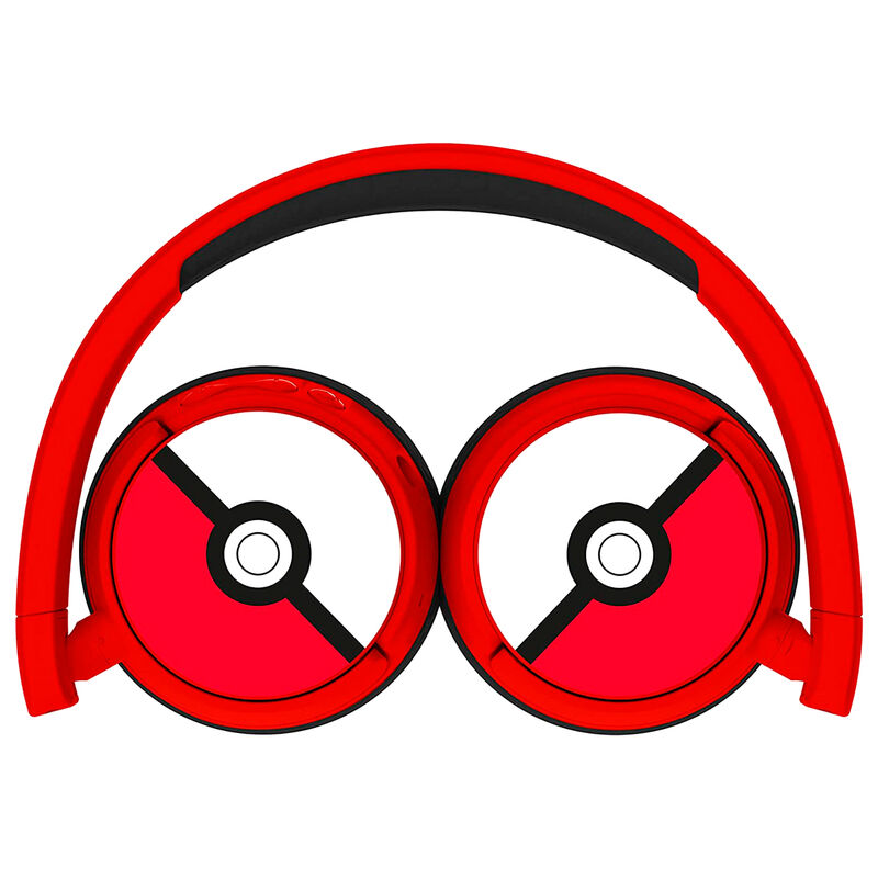 Auriculares infantiles inalámbricos Pokémon Poké Ball rojos y negros - 3