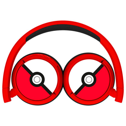 Auriculares infantiles inalámbricos Pokémon Poké Ball rojos y negros - 3