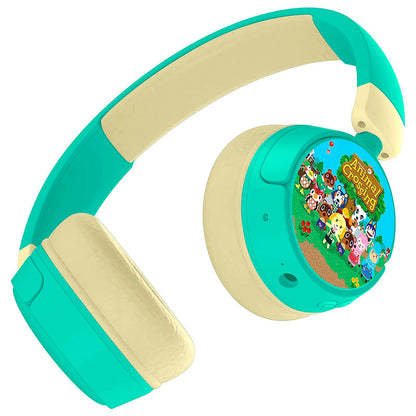 Auriculares infantiles turquesa y beige de Animal Crossing - 3