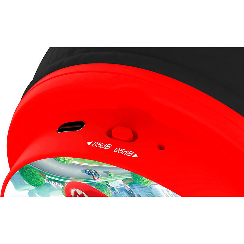 Auriculares infantiles inalámbricos rojos y negros de Mario Kart - 5