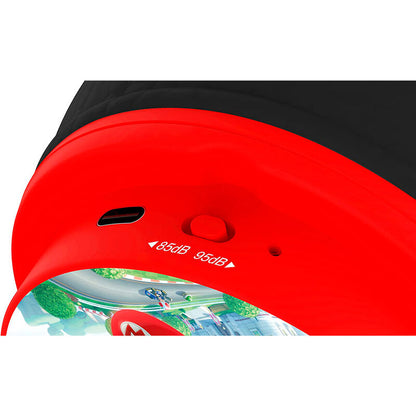 Auriculares infantiles inalámbricos rojos y negros de Mario Kart - 5