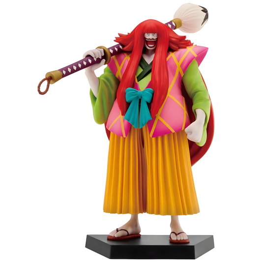 Figura Ichibansho de Kanjuro de One Piece con pincel y base negra