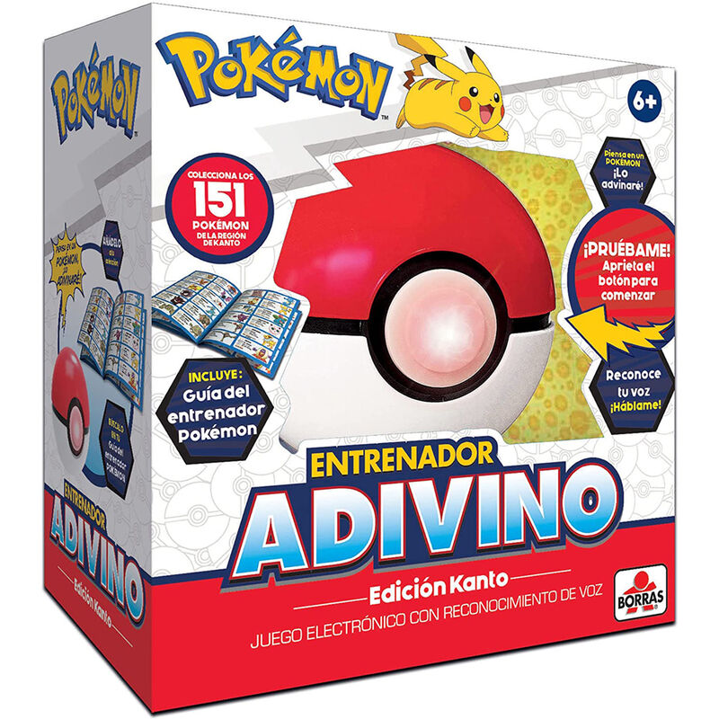 Juego Pokémon Entrenador Adivino Edición Kanto con Poké Ball