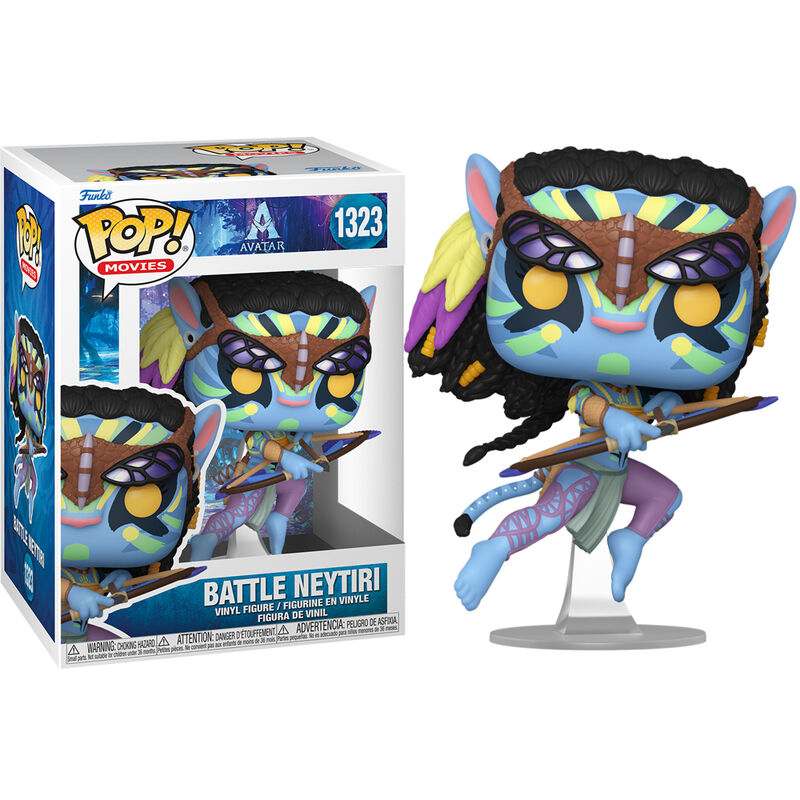 Figura Funko POP! de Neytiri de Avatar con arco sobre una base - 3