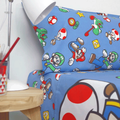 Juego de sábanas Super Mario Bros para cama de 90 cm - 2