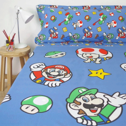 Juego de sábanas Super Mario Bros para cama de 90 cm - 3