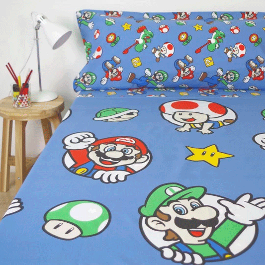 Juego de sábanas Super Mario Bros para cama de 90 cm - 3