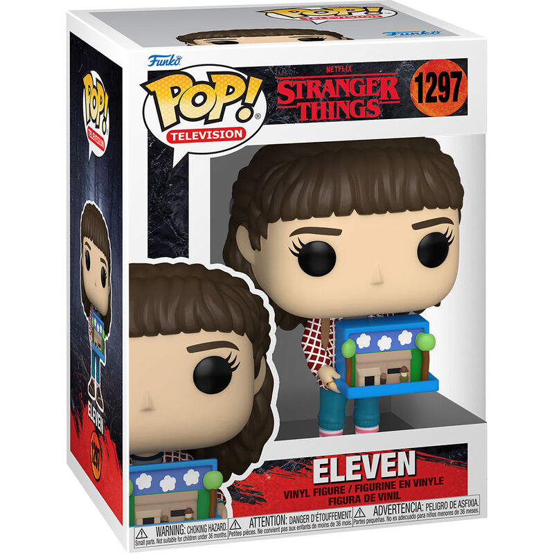 Figura Funko POP! de Eleven de Stranger Things con escena decorativa - 2