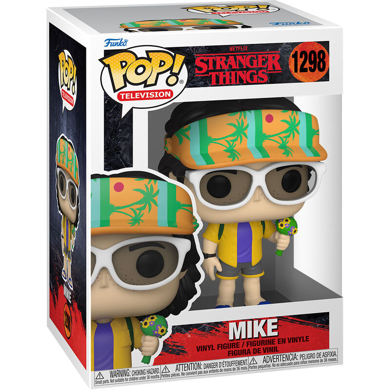 Figura Funko POP de Mike California con gorra de palmeras y ramo de flores - 2