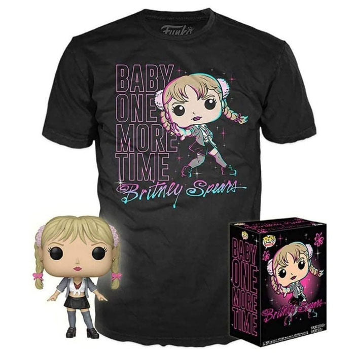 Set Funko POP y camiseta negra de Britney Spears Baby One More Time