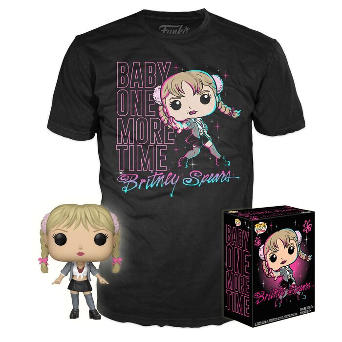 Set Funko POP y camiseta negra de Britney Spears Baby One More Time - 4
