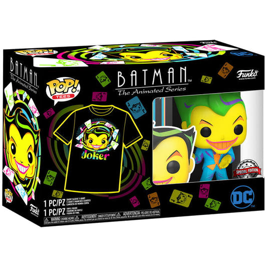 Set Funko POP! Joker DC Comics con camiseta negra y figura - 14