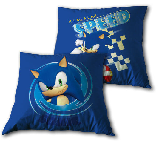 Cojín azul de Sonic The Hedgehog de SEGA de 35 x 35 cm