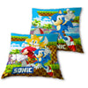 Cojín SEGA de Sonic The Hedgehog con Sonic, Tails y Knuckles