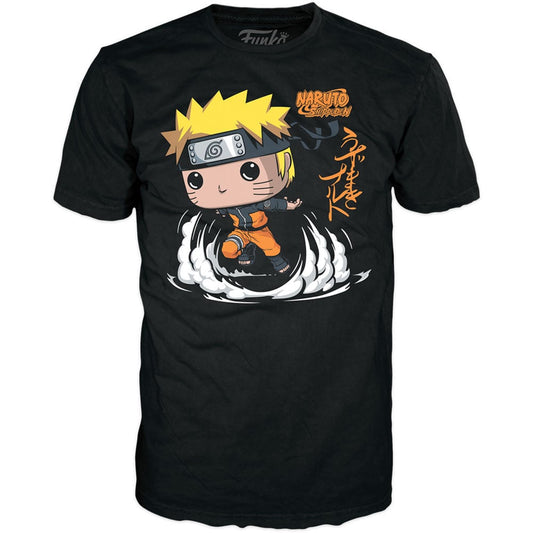Set Funko Naruto Shippuden con camiseta negra y figura POP de Naruto - 5