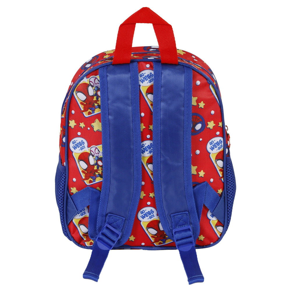 Mochila 3D infantil de Spidey Marvel en rojo y azul - 3