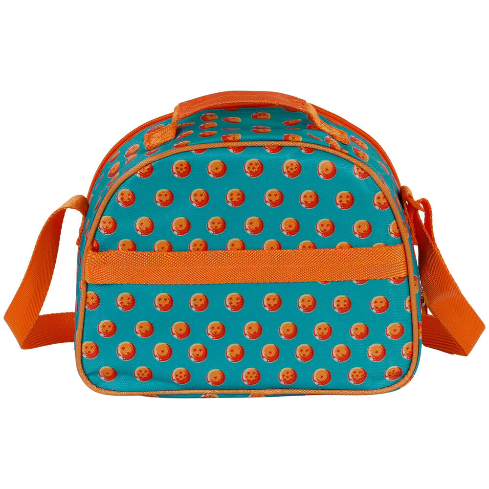 Bolsa portameriendas 3D azul de Dragon Ball con correa naranja - 4