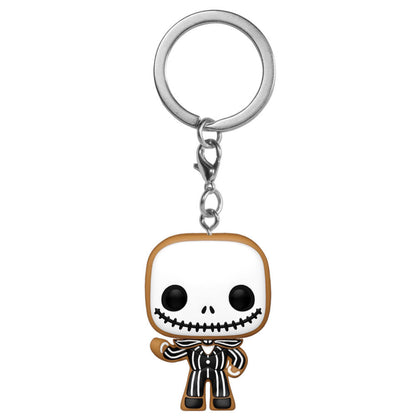 Llavero Funko Pocket POP de Jack Skellington Gingerbread en su caja - 2