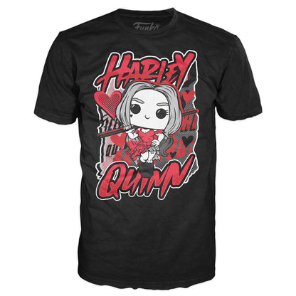 Set FUNKO POP de Harley Quinn con camiseta negra y figura exclusiva - 13