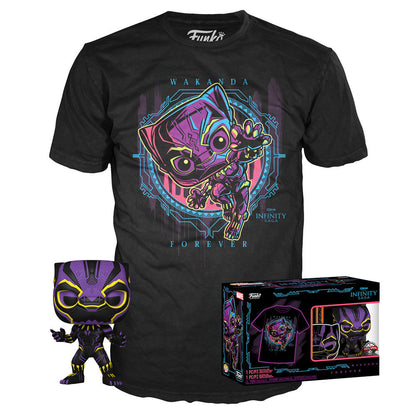 Set Funko de Black Panther con camiseta estampada y figura POP