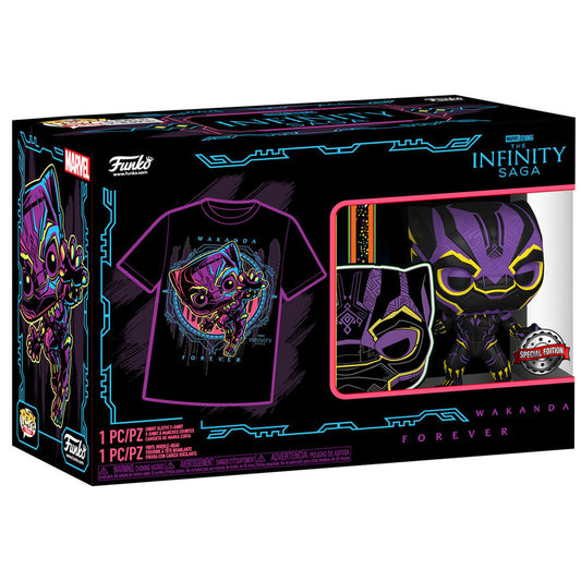 Set Funko de Black Panther con camiseta estampada y figura POP - 10