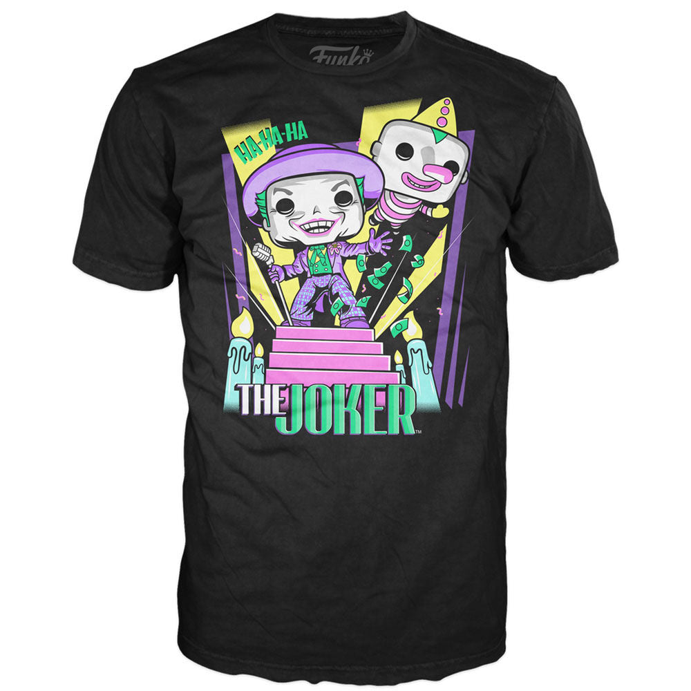Set FUNKO POP! The Joker con camiseta negra y figura metallic - 10