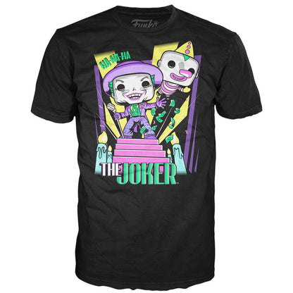 Set FUNKO POP! The Joker con camiseta negra y figura metallic - 10