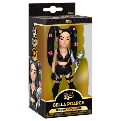 Figura FUNKO Vinyl Gold de Bella Poarch con coletas negras y espada - 2
