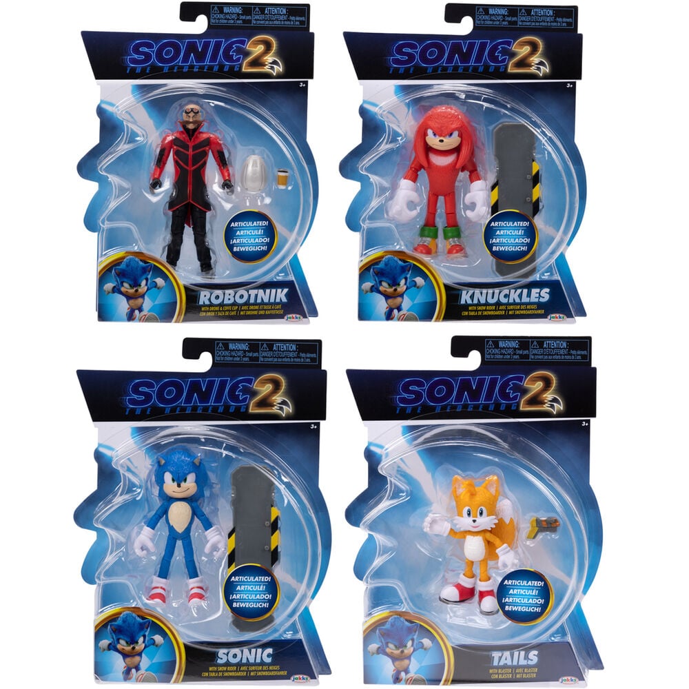 Figuras articuladas Sonic the Hedgehog 2 de 10 cm