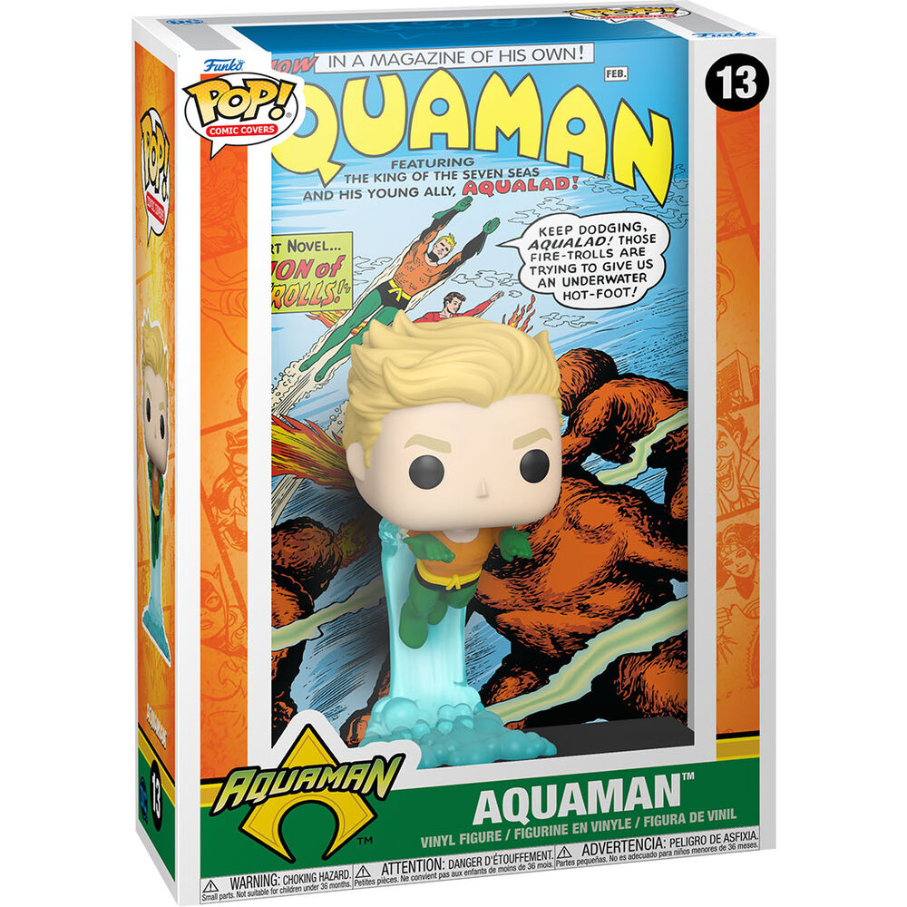 Figura FUNKO POP! de Aquaman con portada de cómic DC Comics - 2