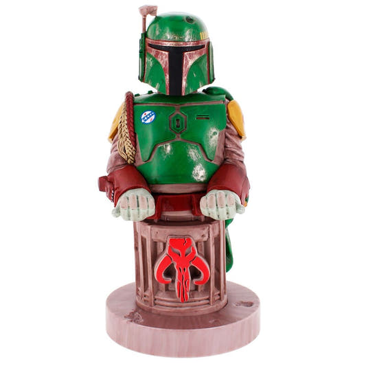 Soporte Cable Guy de Boba Fett con armadura verde y roja