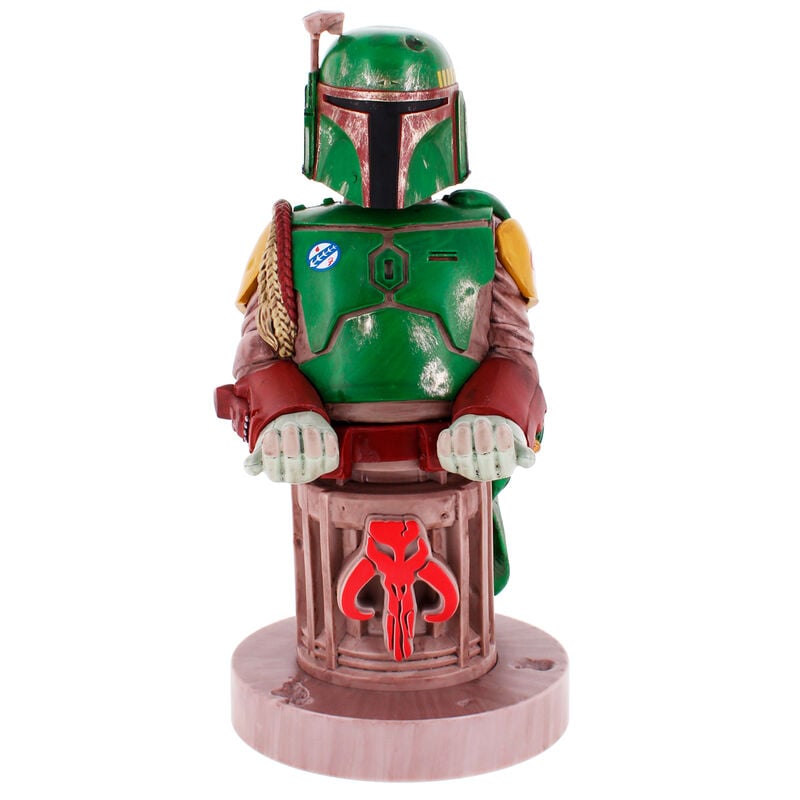 Soporte Cable Guy de Boba Fett con armadura verde y roja