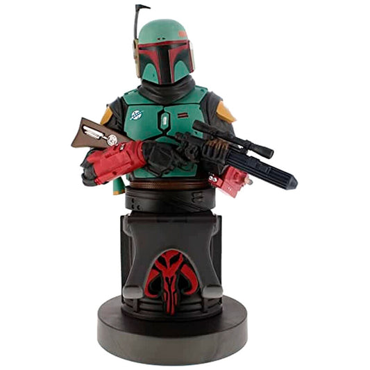 Soporte Cable Guy de Boba Fett con armadura y bláster
