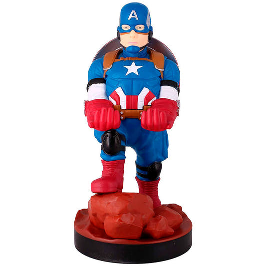 Soporte Cable Guy de Capitán América Marvel con base rocosa