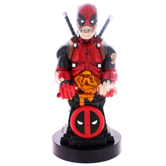 Soporte Cable Guy de Deadpool Zombie Marvel con base del emblema de Deadpool