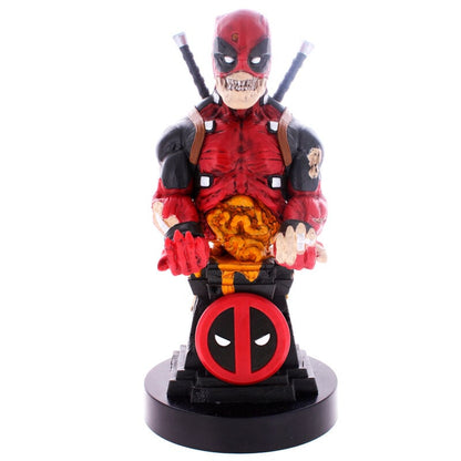 Soporte Cable Guy de Deadpool Zombie Marvel con base del emblema de Deadpool