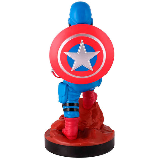 Soporte Cable Guy de Capitán América Marvel con base rocosa - 3