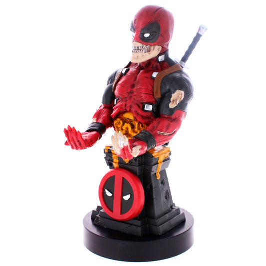 Soporte Cable Guy de Deadpool Zombie Marvel con base del emblema de Deadpool - 4