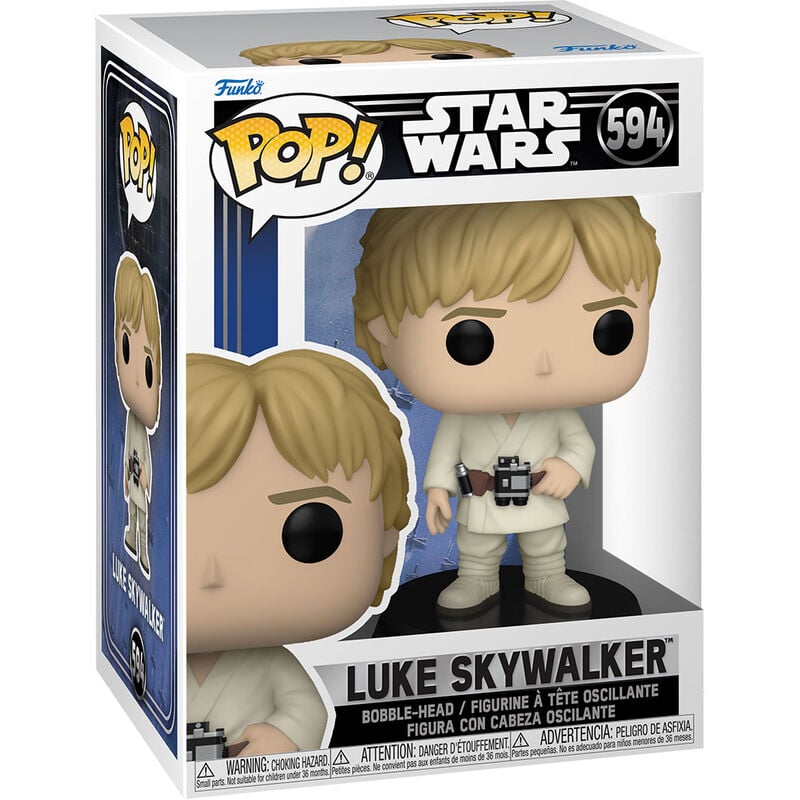 Figura Funko POP! de Luke Skywalker de Star Wars en caja con ventana