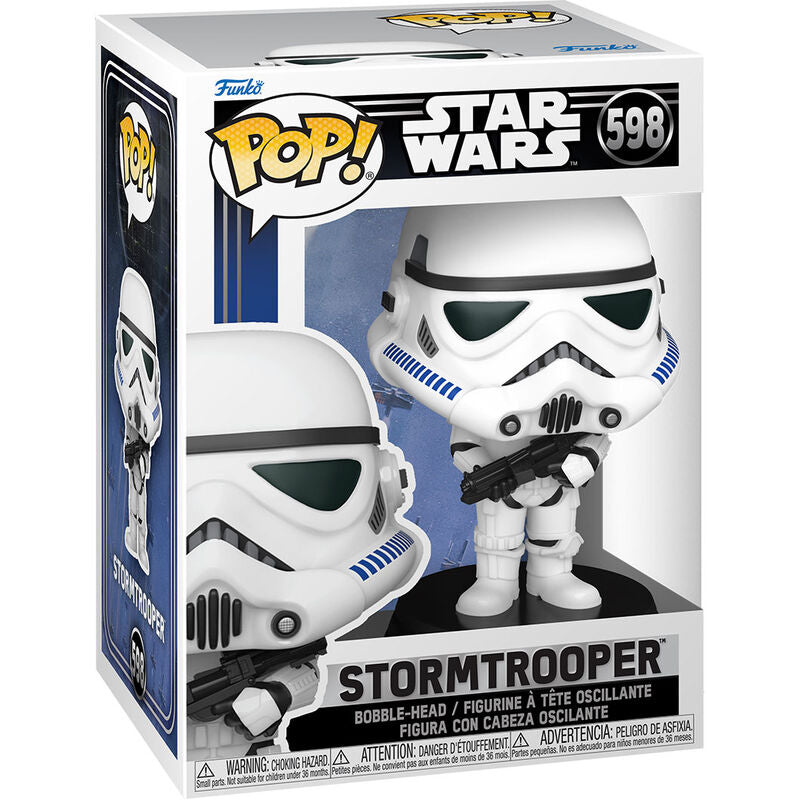 Figura Funko POP! Star Wars Stormtrooper con bláster y base negra - 2