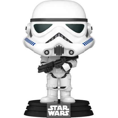 Figura Funko POP! Star Wars Stormtrooper con bláster y base negra
