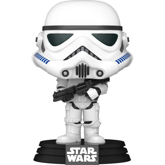 Figura Funko POP! Star Wars Stormtrooper con bláster y base negra