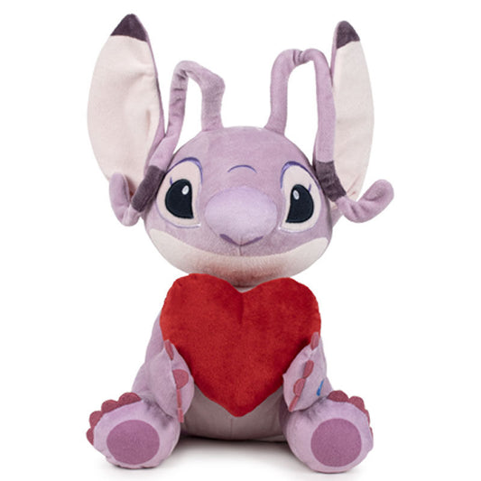 Peluche Angel de Disney con corazón rojo